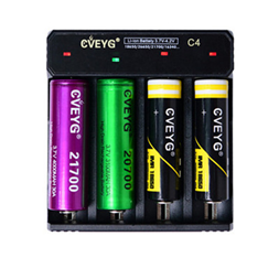 CVEYG 4 slot LED lithium battery charger C4